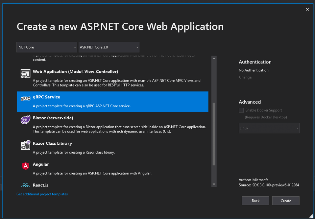 Create a New ASP.NET Core Web Application with gRPC Service | Fortech