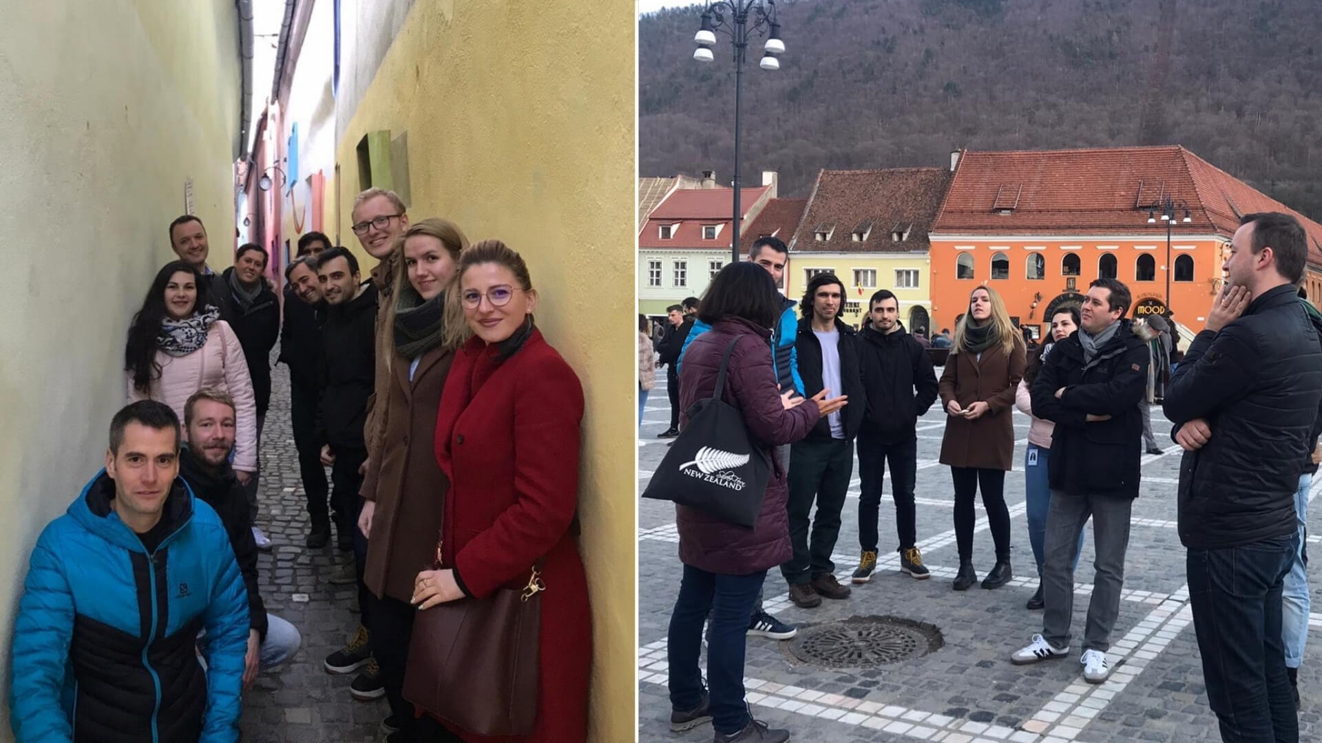 A day in Brasov with the whole team, before lockdown.